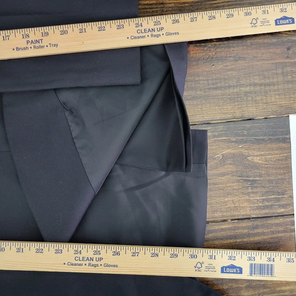 JOS A BANK Men's Sport Coat Blazer Two Button Charcoal‎ Black Wool Size 46R
